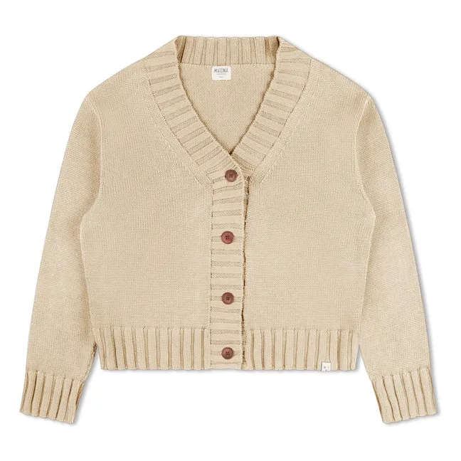 Cardigan Coton Bio | Crème