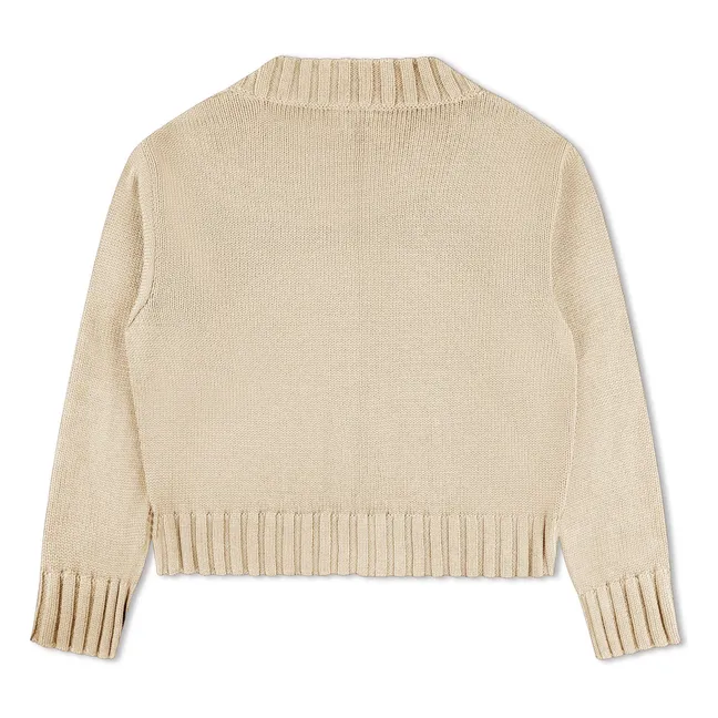 Organic cotton cardigan | Cream