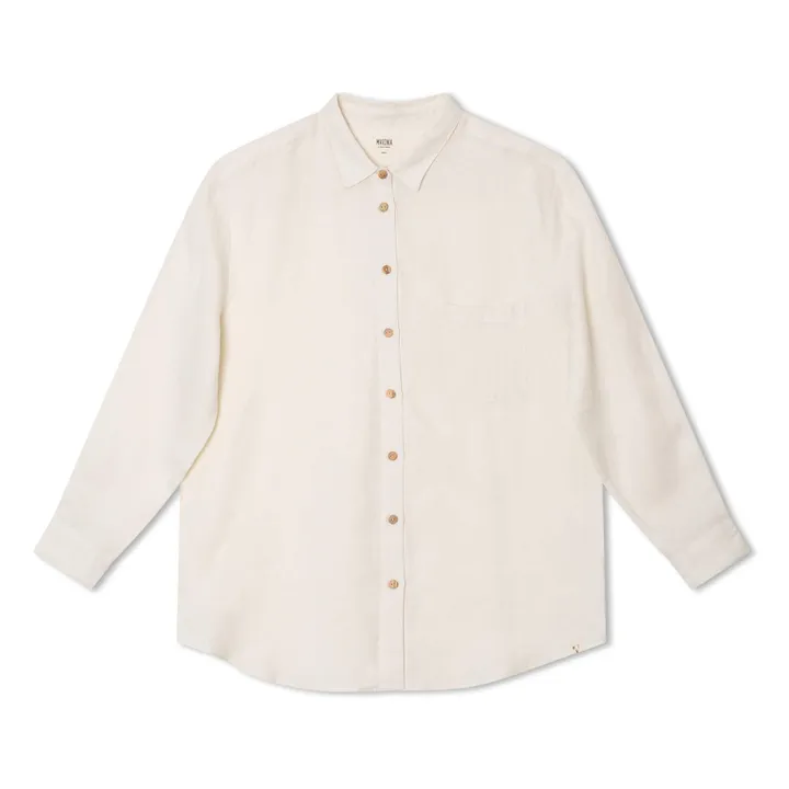 Linen shirt | White- Product image n°0