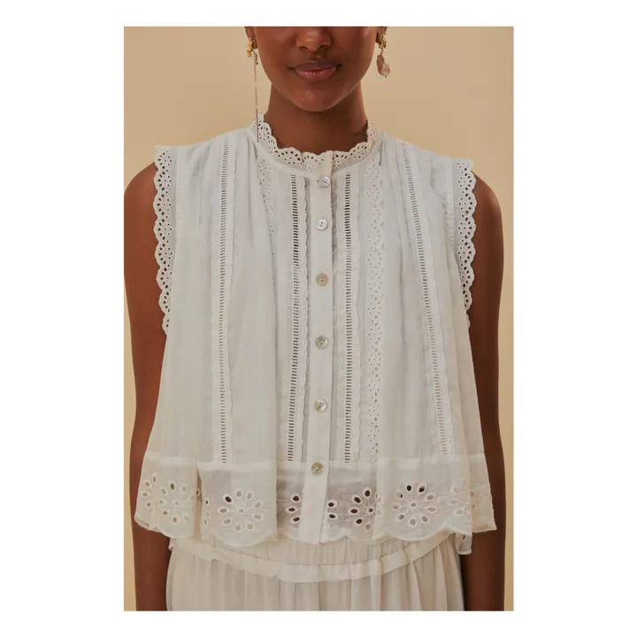 Blouse Dentelle | Blanc- Image produit n°4