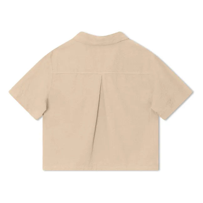 Camicia in cotone organico seersucker | Sabbia