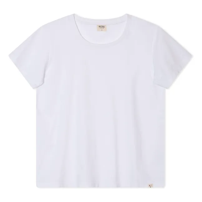 Maglietta in cotone organico Core | Bianco