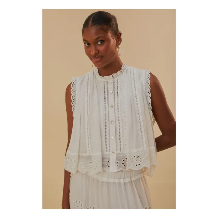 Blouse Dentelle | Blanc- Image produit n°1