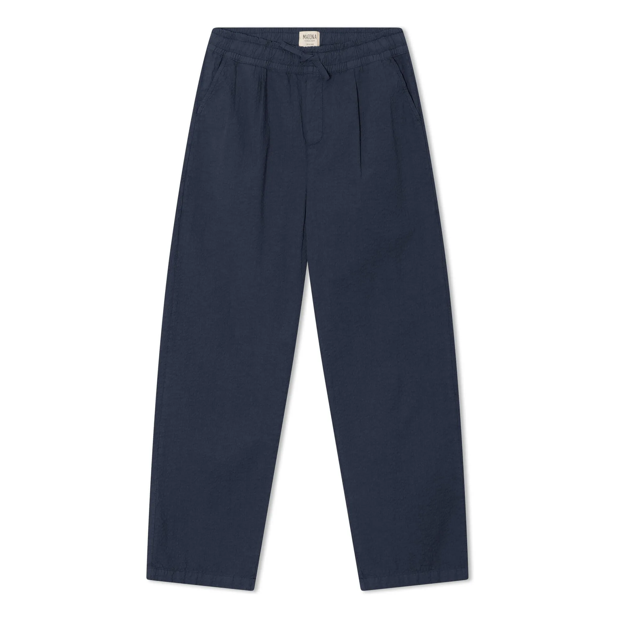 Matona Navy Blue Organic Cotton Pants