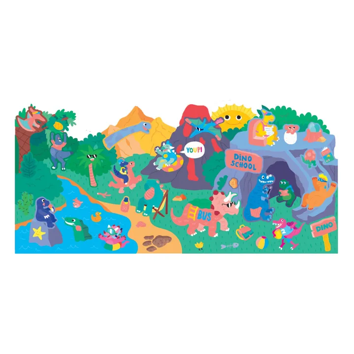 Poster à colorier Dinoland- Image produit n°1
