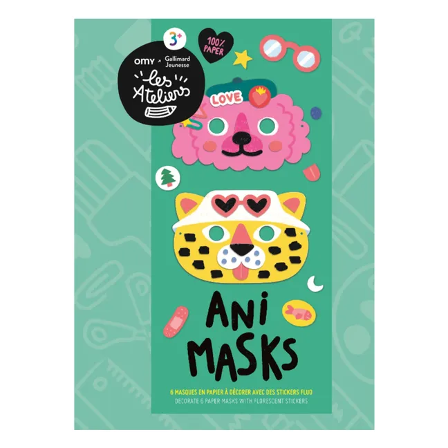 Kit of 6 masks to decorate Ani Mask