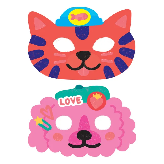 Kit of 6 masks to decorate Ani Mask