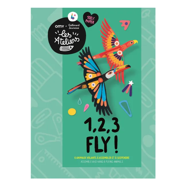 Kit of 6 flying animals to hang