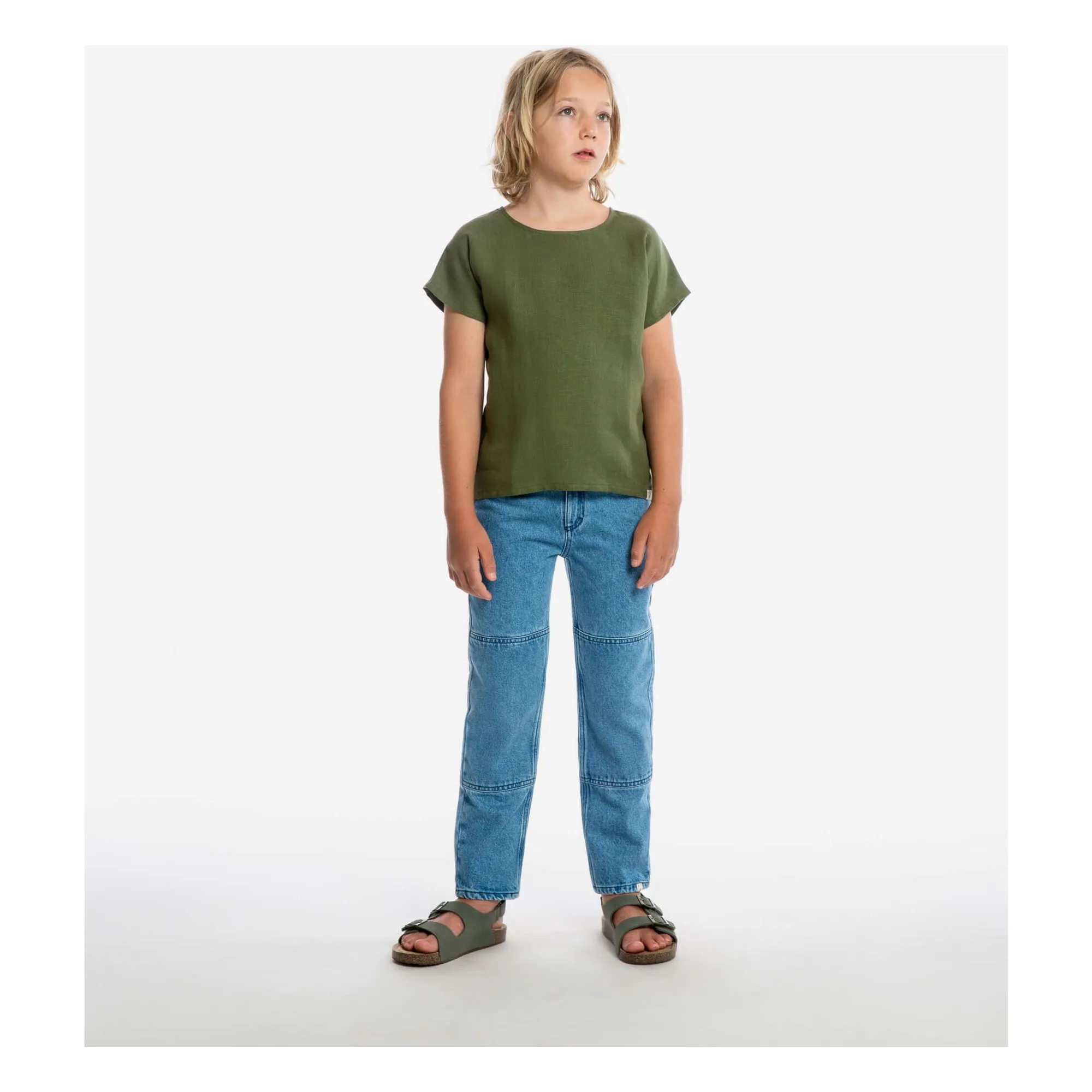 T-shirt Easy Lin | Olive- Image produit n°2
