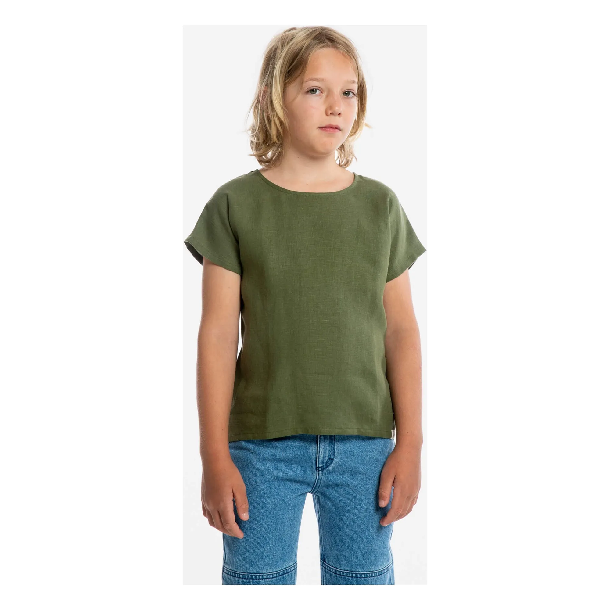 T-shirt Easy Lin | Olive- Image produit n°1