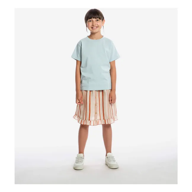 T-shirt Summer Uni Coton Bio | Bleu pâle