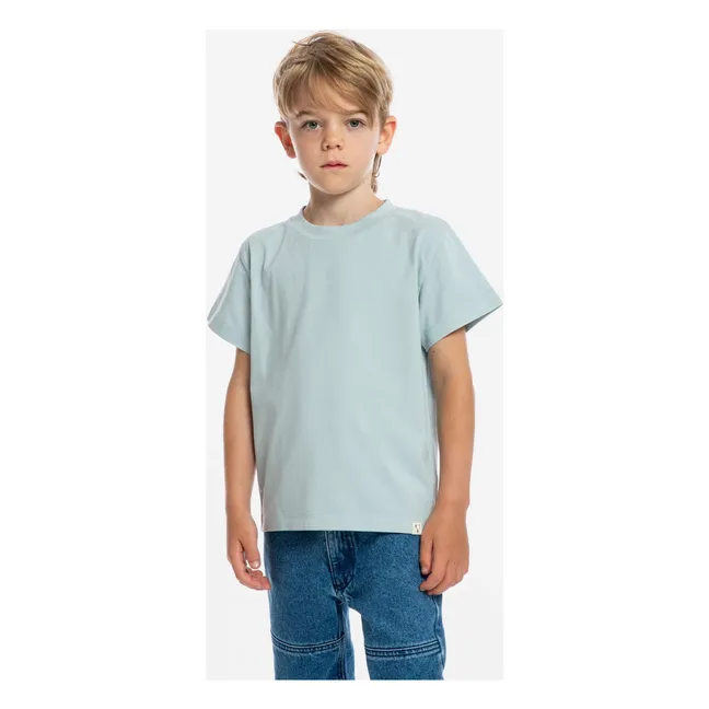 Camiseta de verano de algodón ecológico | Azul Pálido