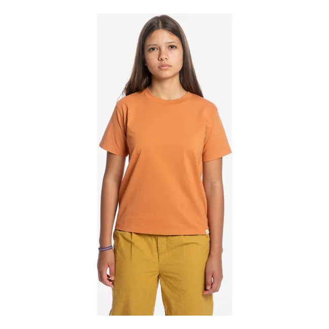 Camiseta de verano de algodón ecológico | Naranja