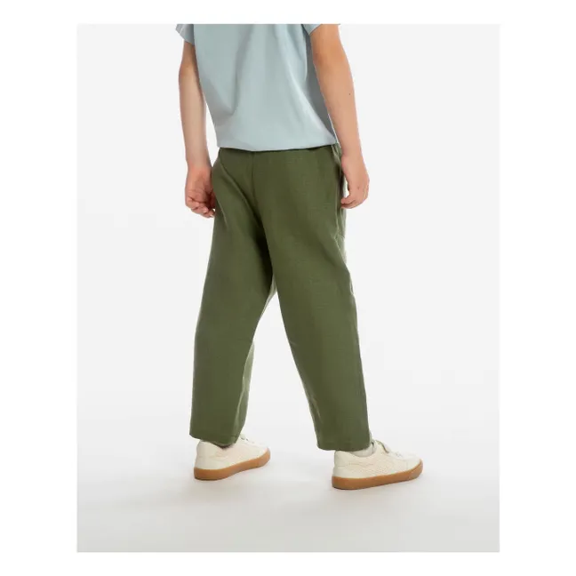 Pantalon Garden Lin | Olive