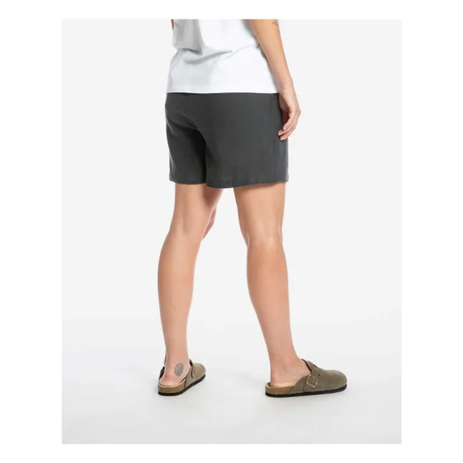 Linen shorts | Dark grey