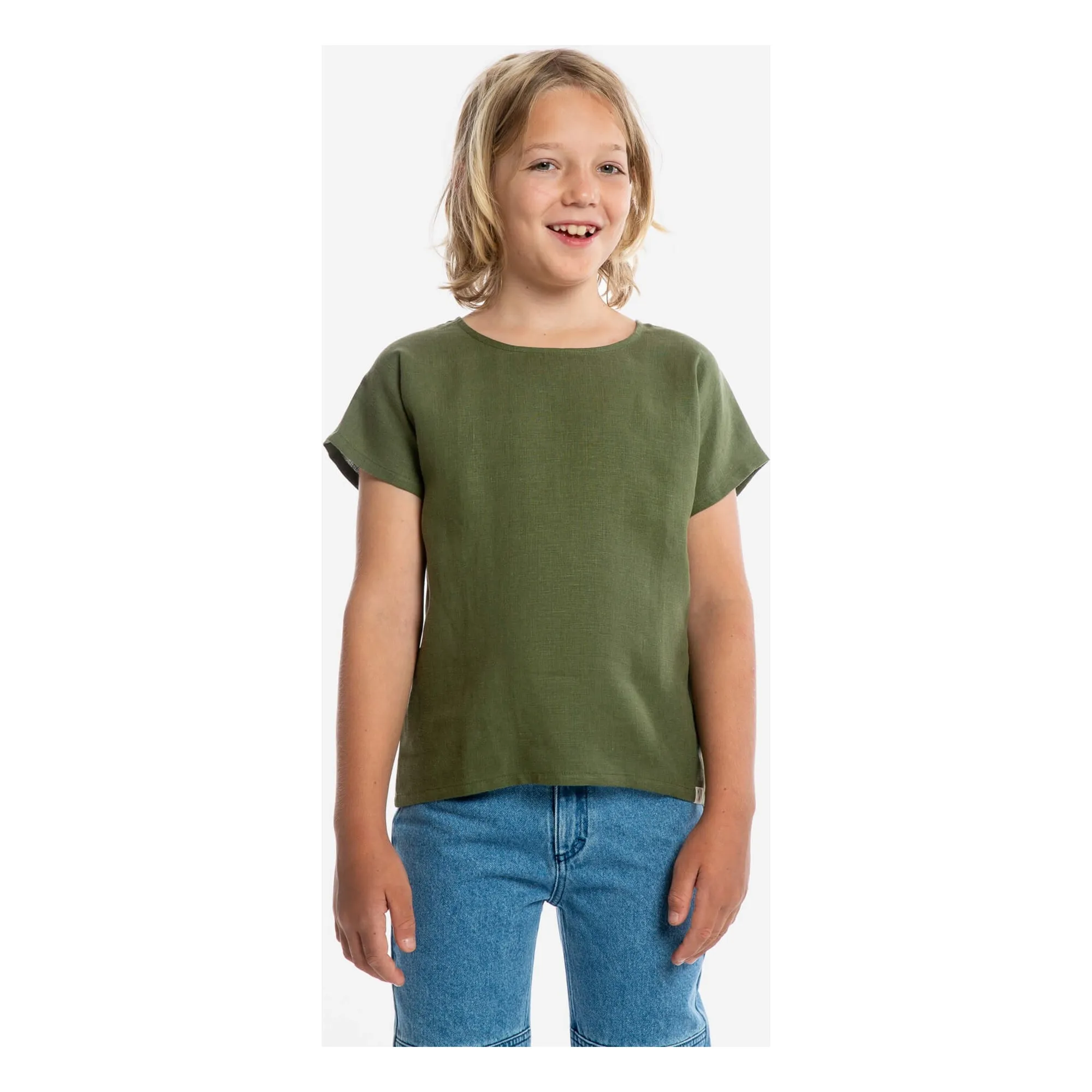 T-shirt Easy Lin | Olive- Image produit n°4