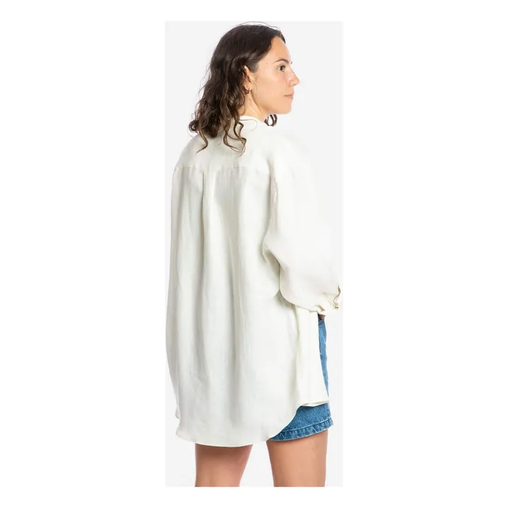 Linen shirt | White- Product image n°2