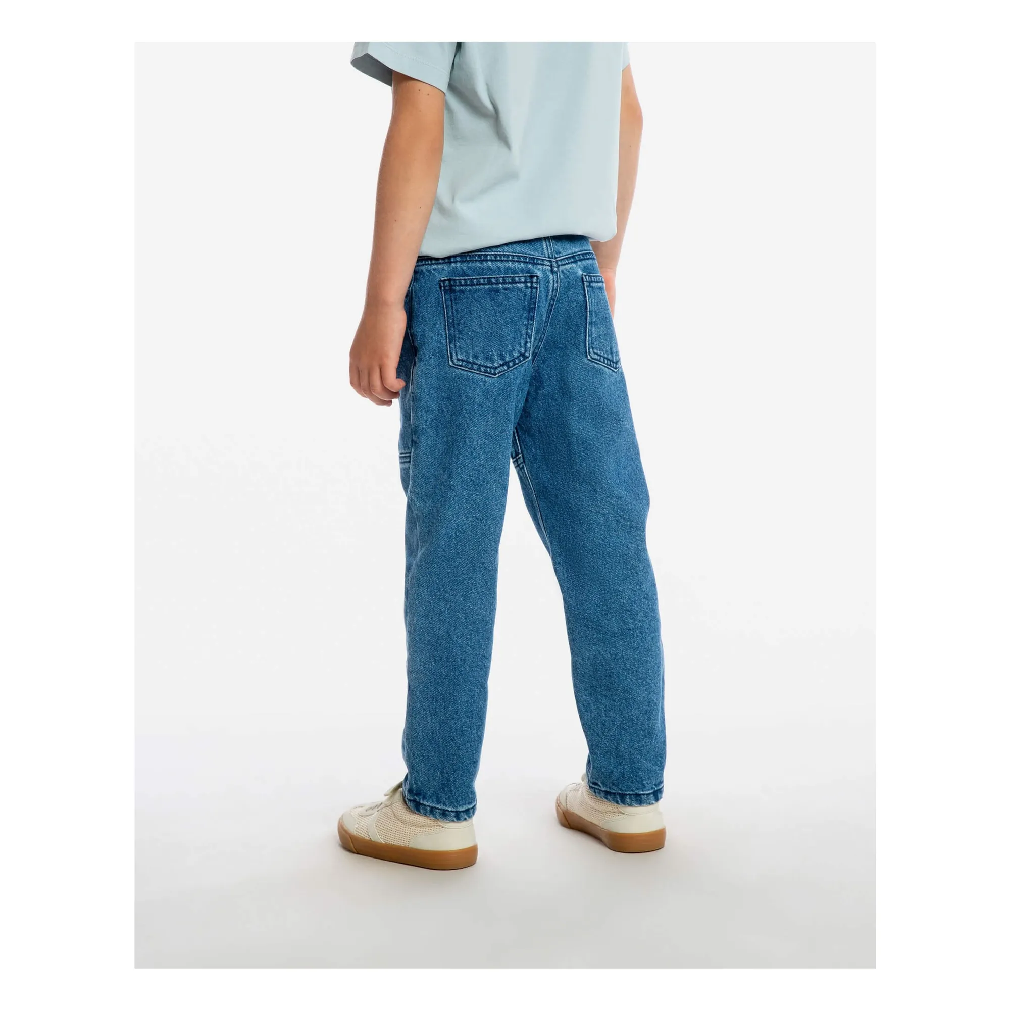 Jean Slim Coton Bio | Bleu- Image produit n°4