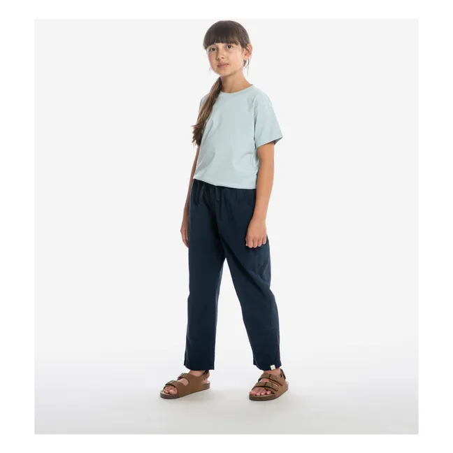 Organic cotton pants | Navy blue