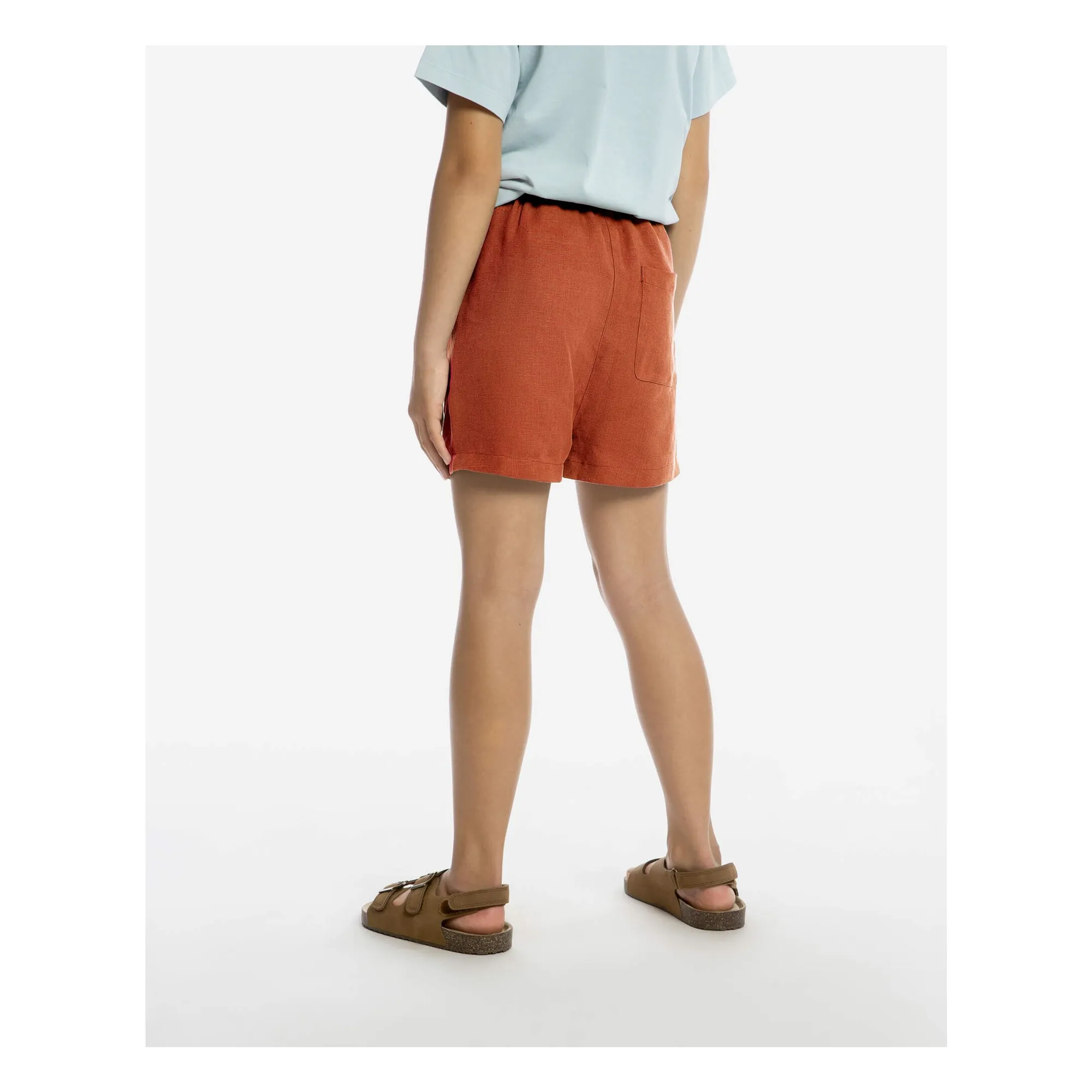 Short Classic Lin | Bleu foncé- Image produit n°2