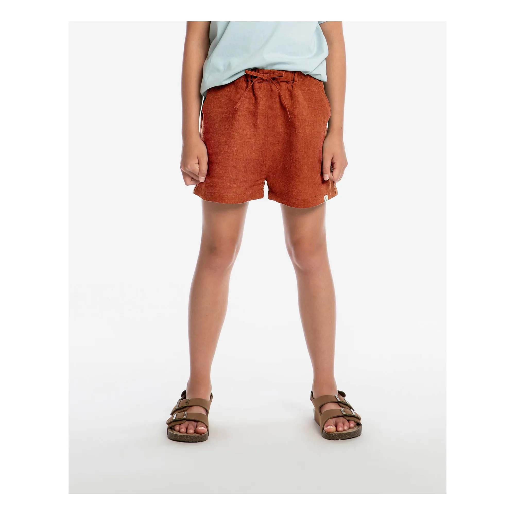 Short Classic Lin | Bleu foncé- Image produit n°1