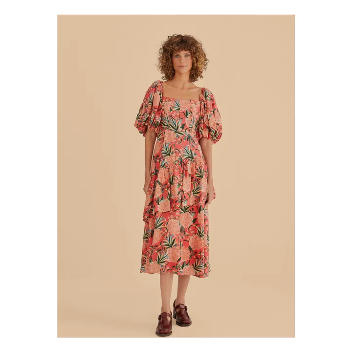 Robe Pineapple Midi | Rouge- Image produit n°2