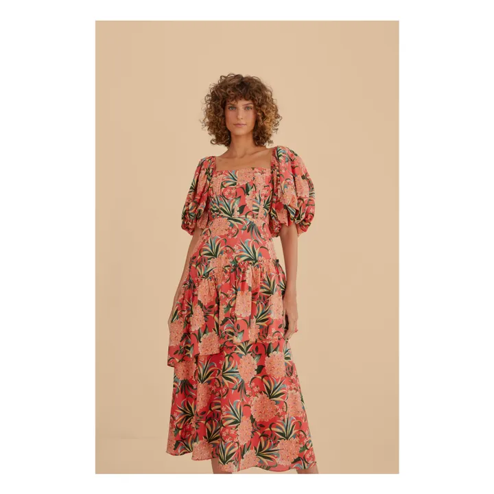 Robe Pineapple Midi | Rouge- Image produit n°1