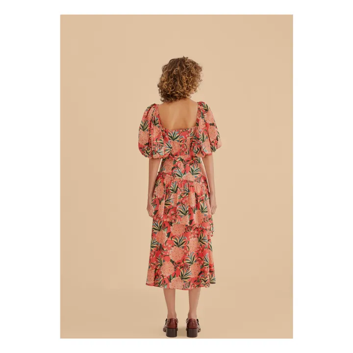 Robe Pineapple Midi | Rouge- Image produit n°3