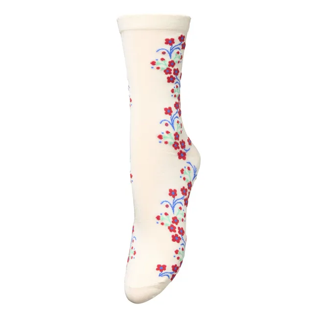 Chaussettes Bloom | Ecru