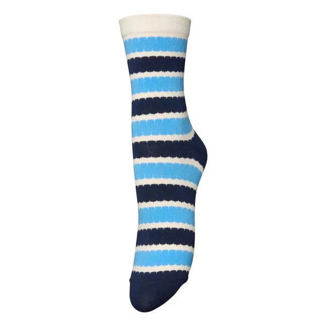 Chaussettes Scallopia | Bleu