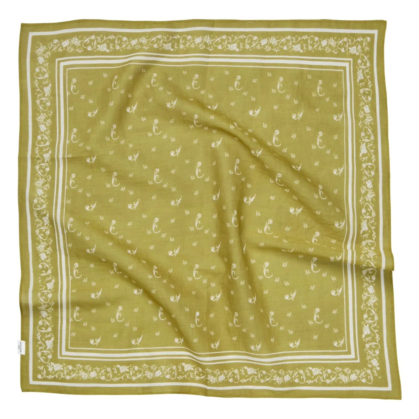 Foulard Tulipa Coton | Vert- Image produit n°0