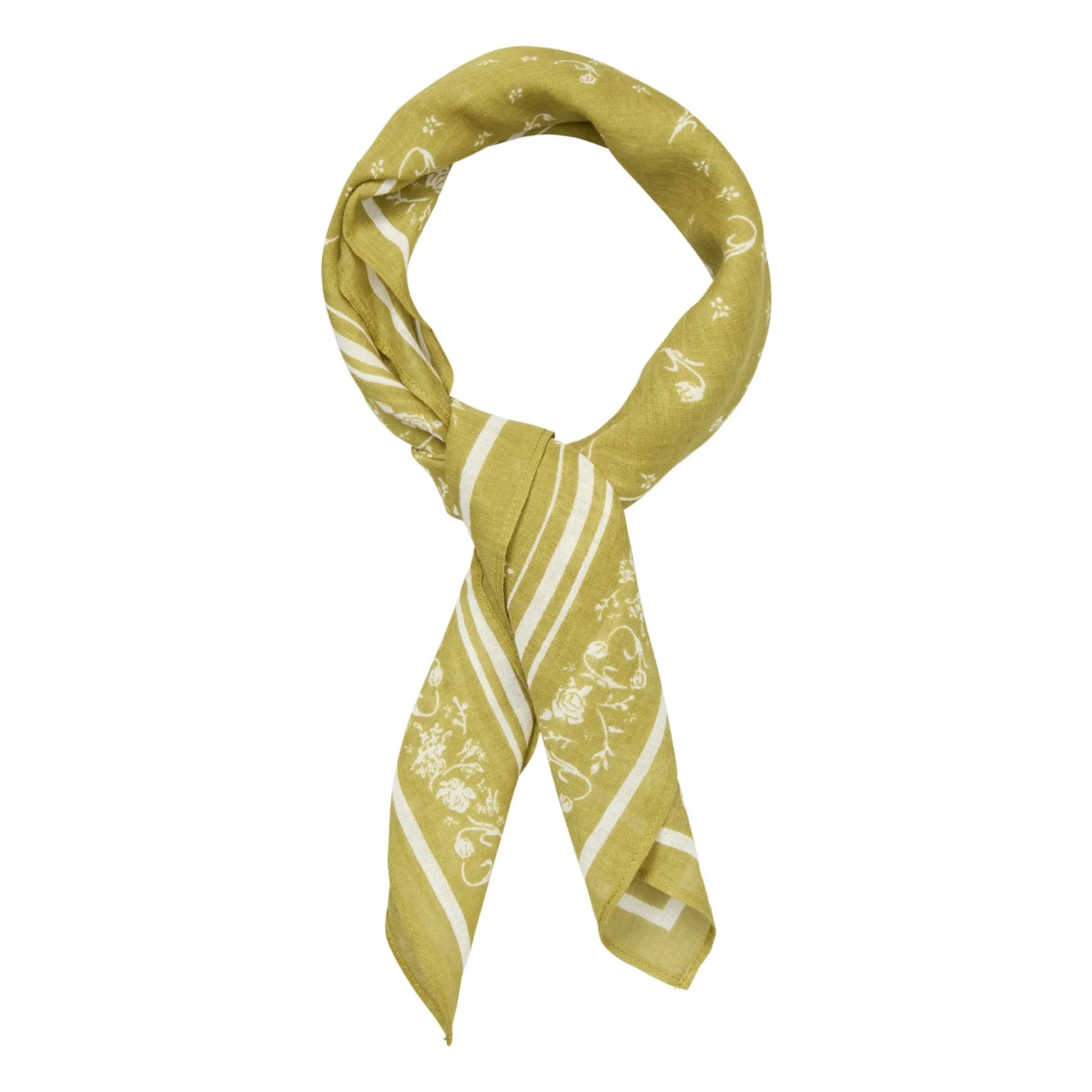 Foulard Tulipa Coton | Vert- Image produit n°1