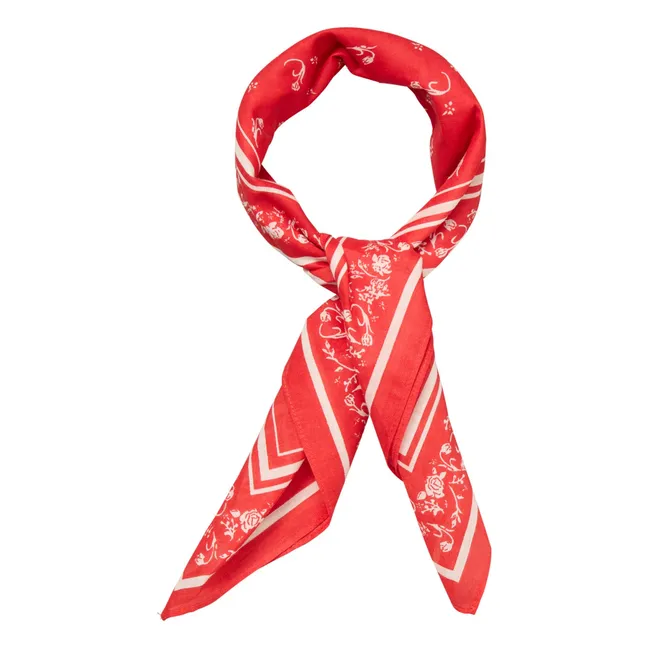 Foulard Tulipa Coton | Rouge