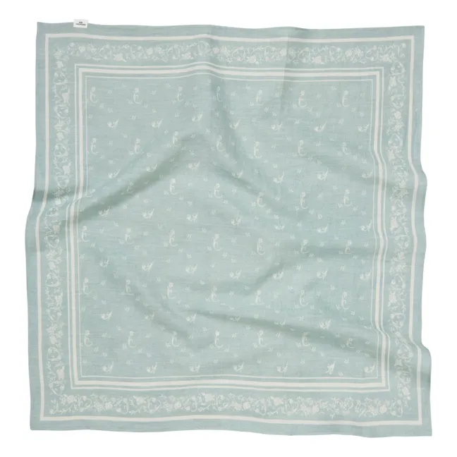 Foulard Tulipa Coton | Bleu ciel
