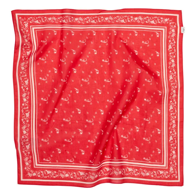 Foulard Tulipa Coton | Rouge