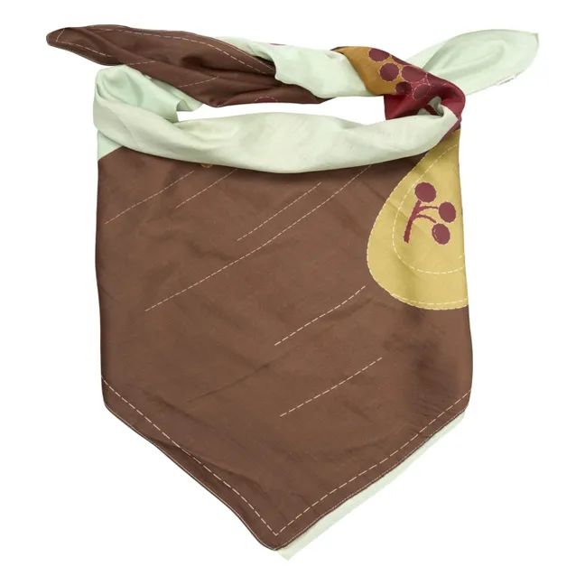 Foulard Tables Coton et Soie | Vert pâle