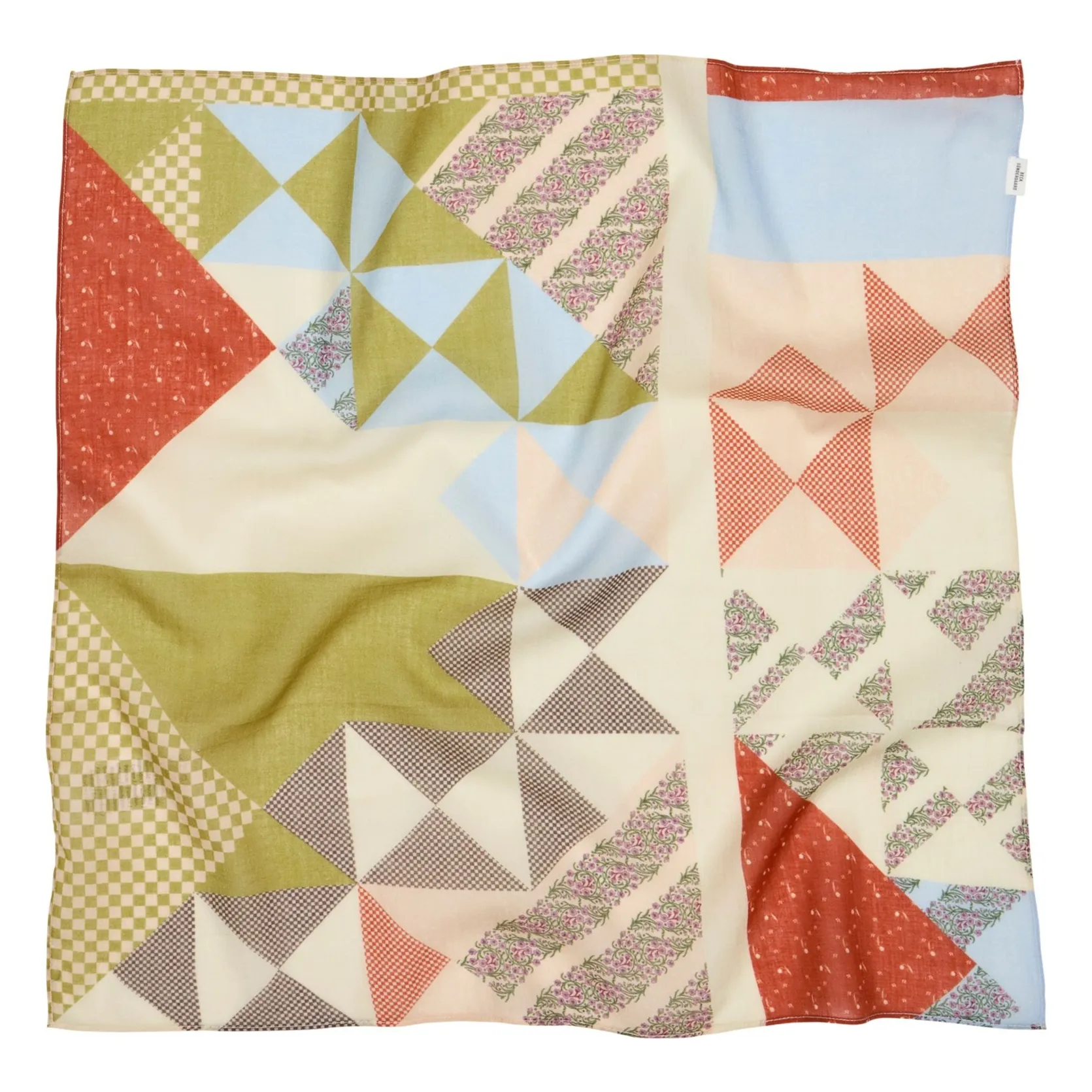 Becksöndergaard Khaki Quilta Cotton Scarf