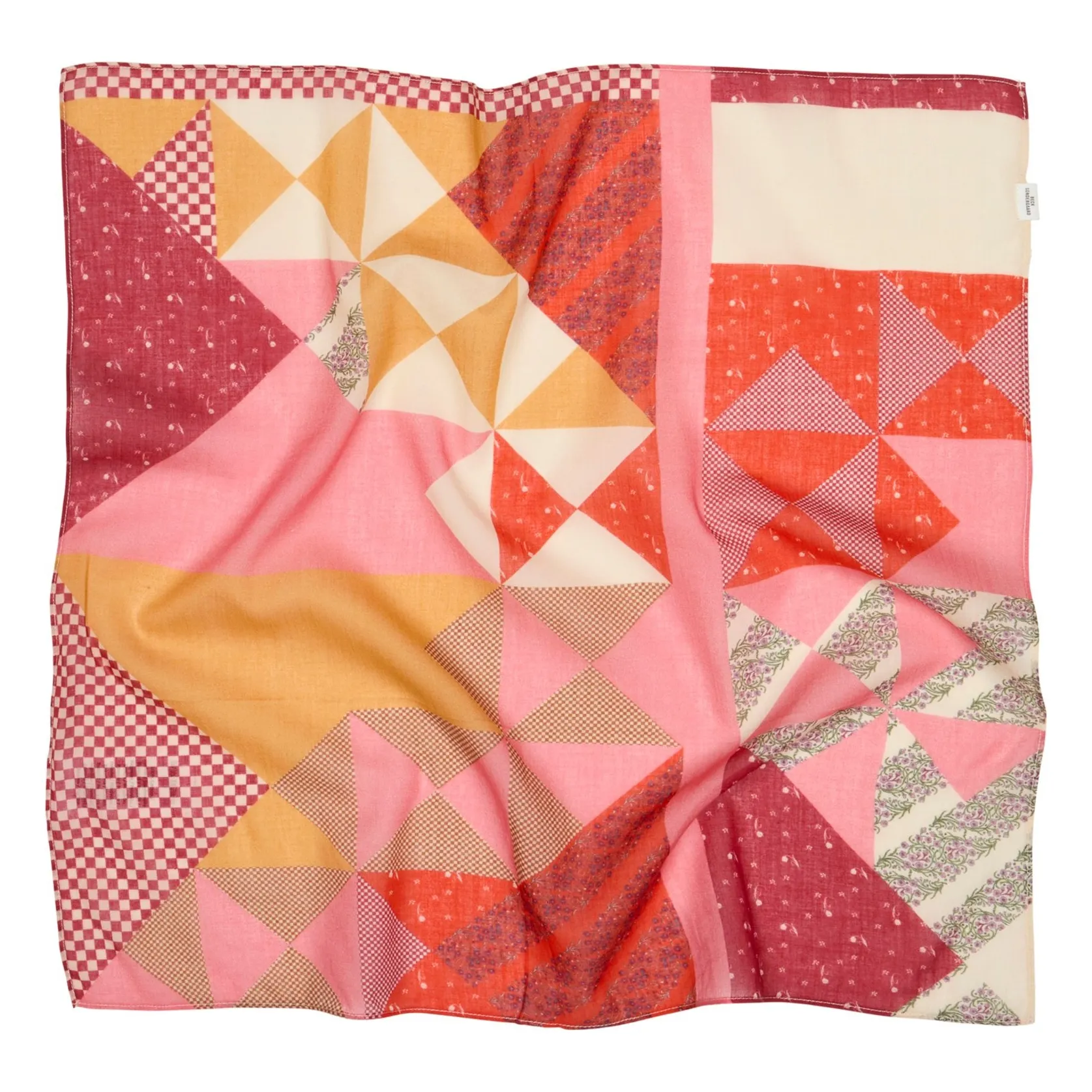 Becksöndergaard Pink Quilta Cotton Scarf