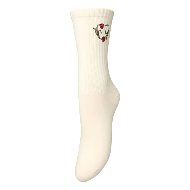 Chaussettes Tulipa | Ecru