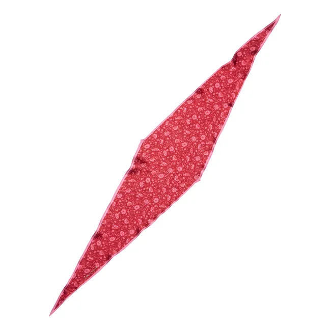 Foulard Asflora Diamond Soie | Rouge