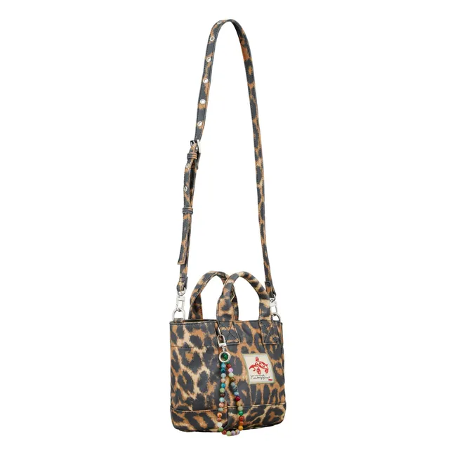 Leopa Gabby Bolsa de algodón | Negro