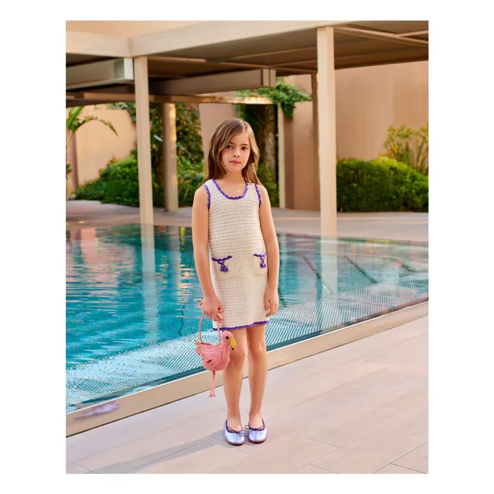 Robe Crochet Lali | Ecru- Image produit n°1