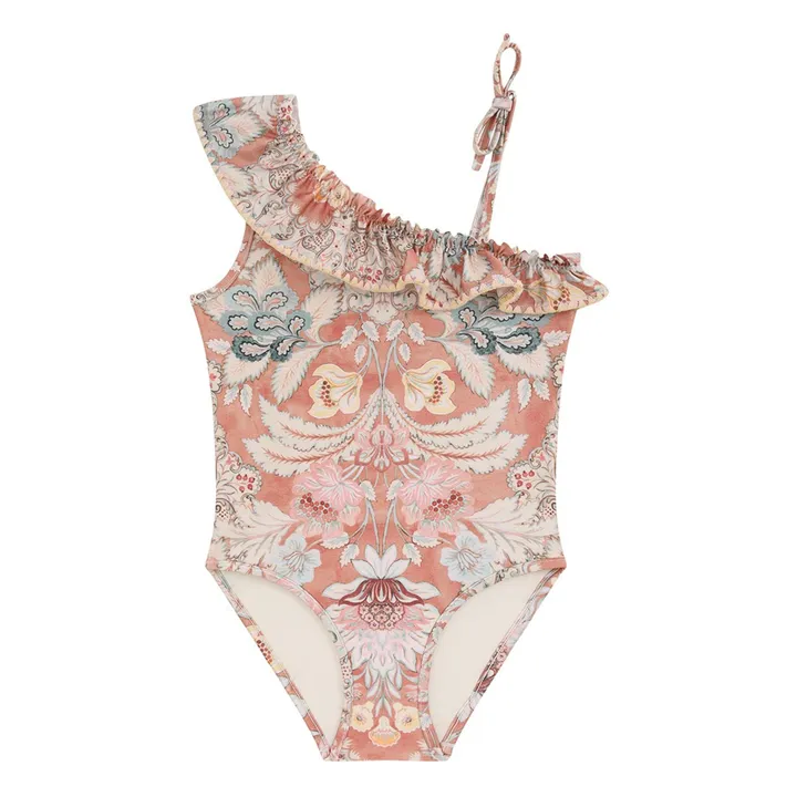 Bañador asimétrico floral Daylight | Rosa Viejo- Imagen del producto n°0