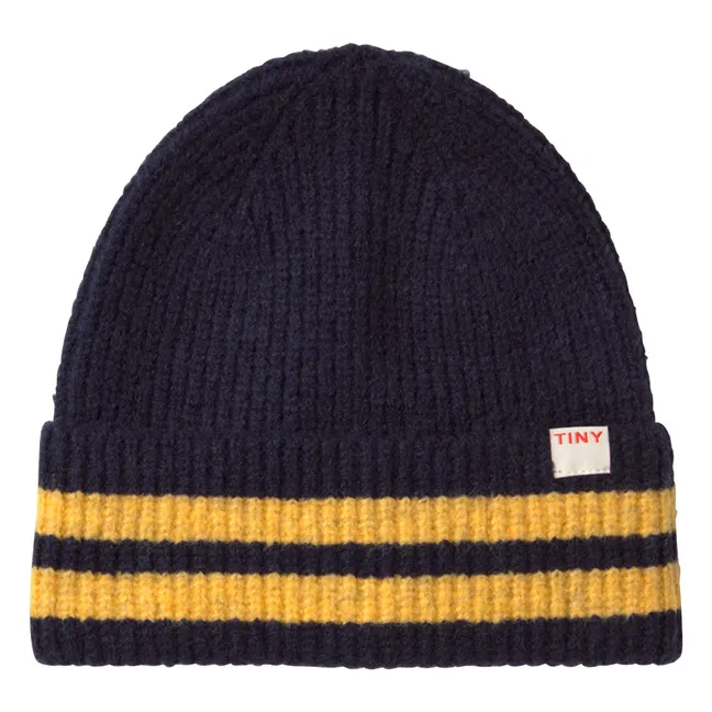 Bonnet Rayé | Bleu marine