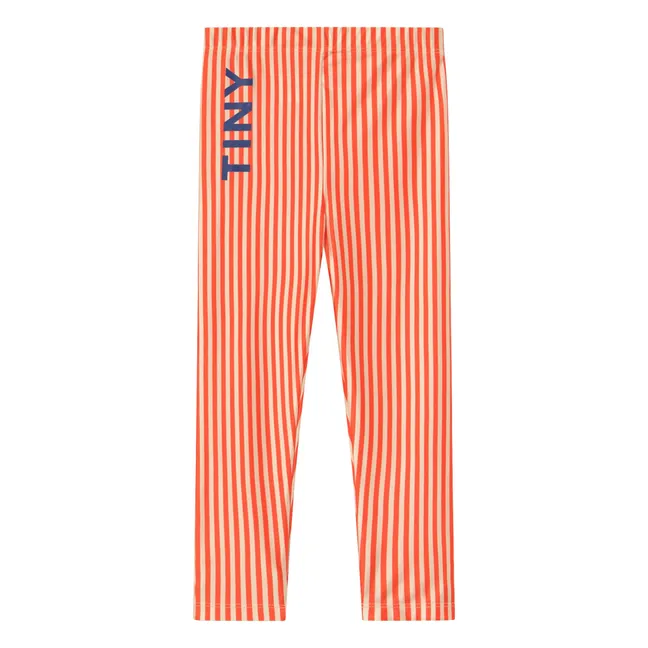 Legging Brillant Rayé | Rouge