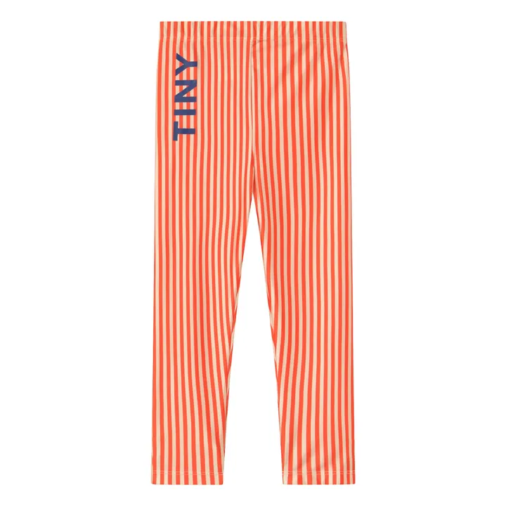 Legging Brillant Rayé | Rouge- Image produit n°0