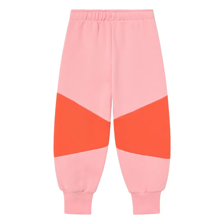 Jogger Tiny Colorblock Coton Bio | Rose- Image produit n°2