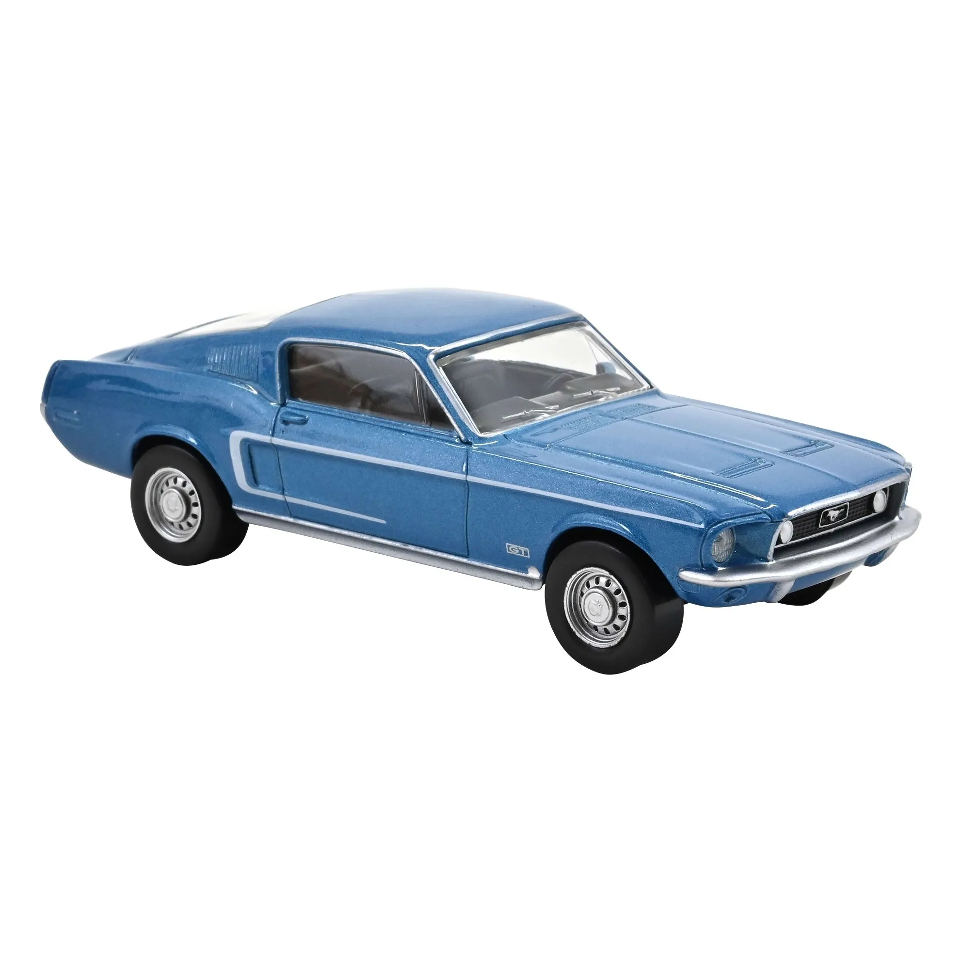 Norev Blue 1968 Ford Mustang Gt Fastback