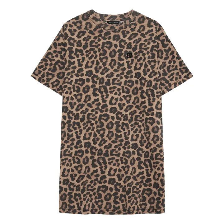 Robe Beth Léopard | Marron- Image produit n°0