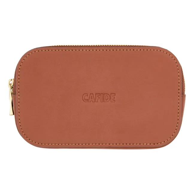 Porte-monnaie en cuir vegan | Marron